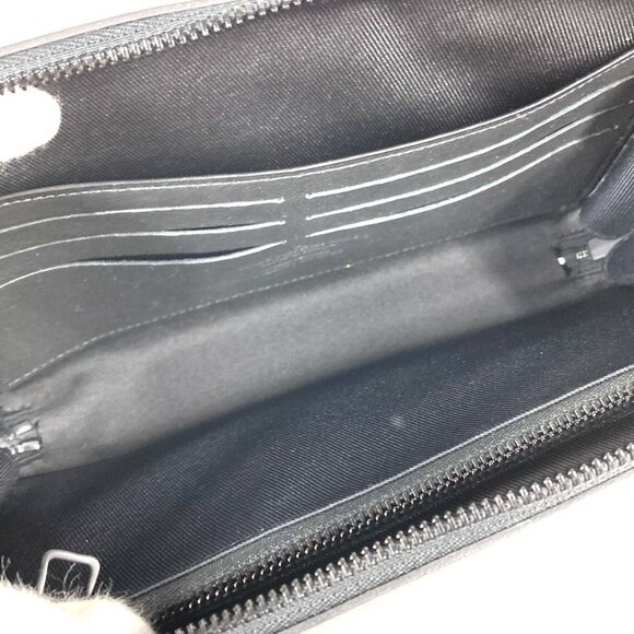 LOUIS VUITTON Black Monogram Leather Pouch - Picture 14 of 16